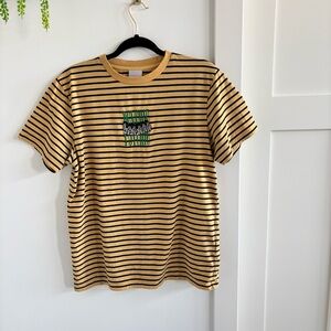 Psychic Hearts UO-A Dream of You Yellow Striped Short Sleeve Tshirt Size Medium